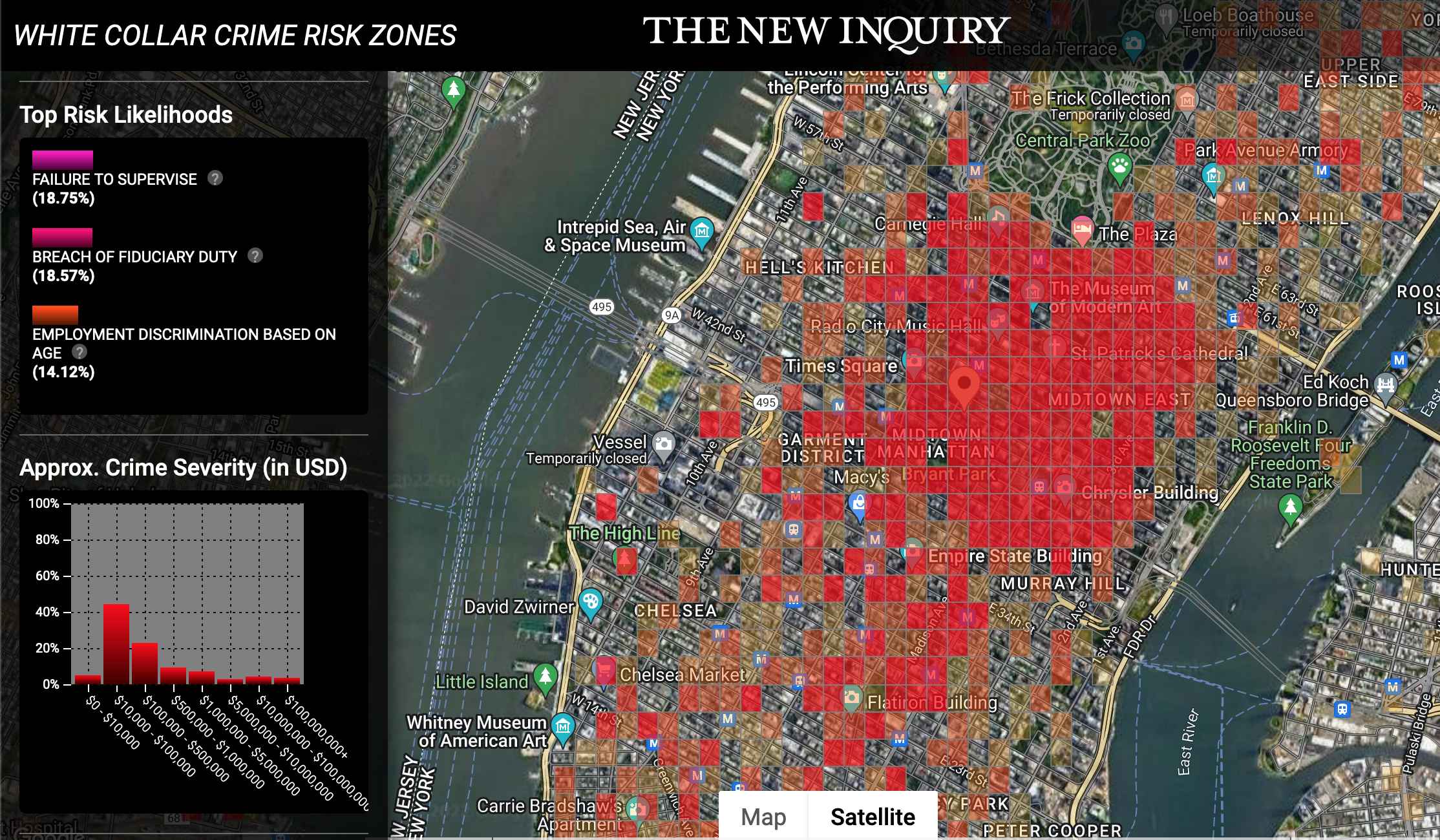 screenshot of predictive policing